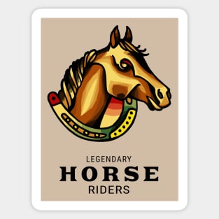 Legendary Vintage Horse Riders Sticker